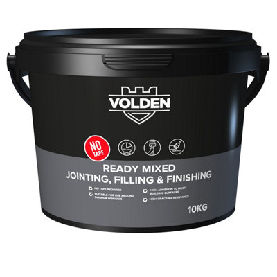 Volden Ready Mixed Plasterboard Jointing, Filling & Finishing Compound 10Kg 6.5L Tub