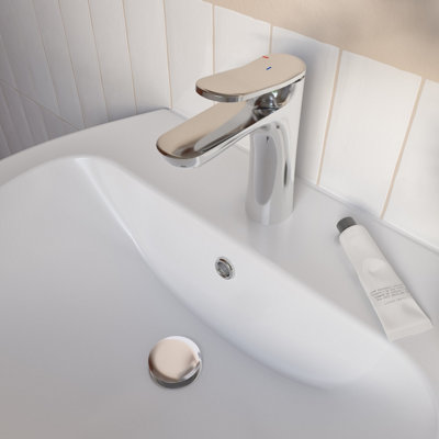 Goodhome Kentia M Chrome Effect Basin Mixer Tap