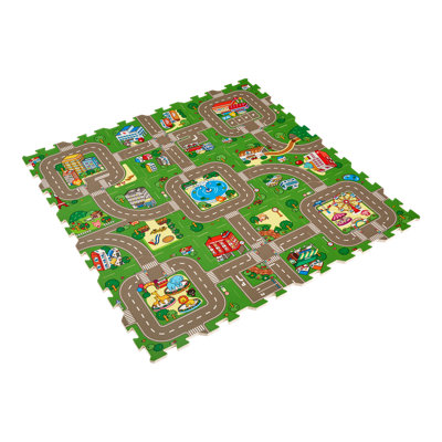 B&Q Interlocking Traffic Playmat (L)310Mm (W)310Mm, Pack Of 9