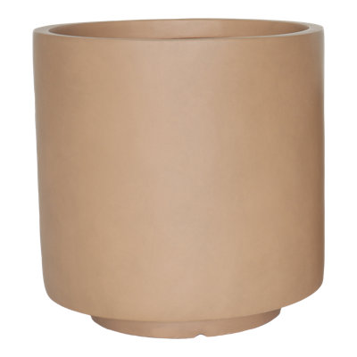 Verve Brown Fibreclay Plant Pot (Dia) 32Cm, (H)33Cm