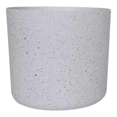 Verve White Recycled Plastic Plant Pot (Dia) 25Cm, (H)20Cm