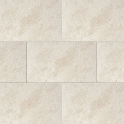 B&Q Haver Chalk Matt Stone Effect Ceramic Indoor Wall & Floor Tile Sample