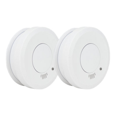 Smith & Locke Kd-129H Standalone Optical Smoke Alarm With Replaceable Battery, Pack Of 2