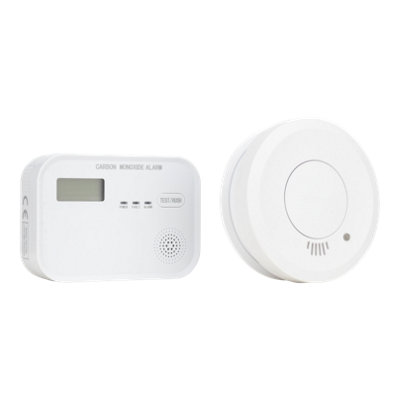 Smith & Locke Wireless Standalone Smoke & Carbon Monoxide Alarm Set With Replaceable Battery, Set Of 2