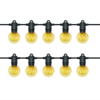 Goodhome Bideford Mains-Powered (Plug-In) Warm White 10 Led Indoor & Outdoor String Lights