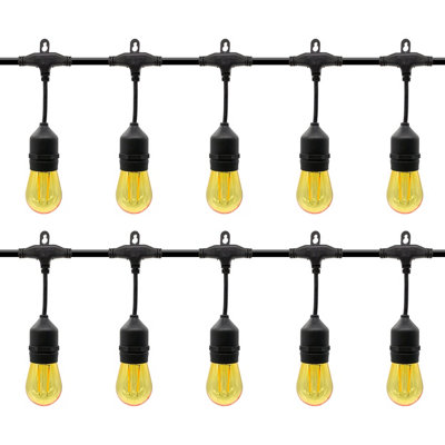 Goodhome Marazion Mains-Powered (Plug-In) Warm White 10 Led Indoor & Outdoor String Lights