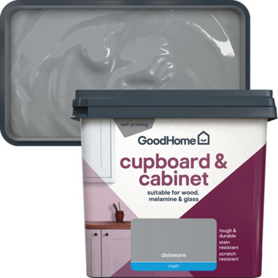 Goodhome Delaware Matt Cupboard & Cabinet Paint, 750Ml