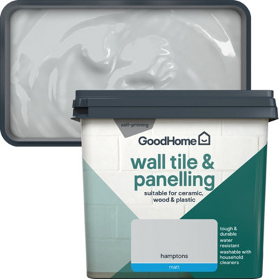 Goodhome Hamptons Matt Wall Tile & Panelling Paint, 750Ml