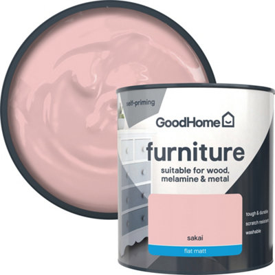 Goodhome Sakai Flat Matt Furniture Paint, 500Ml