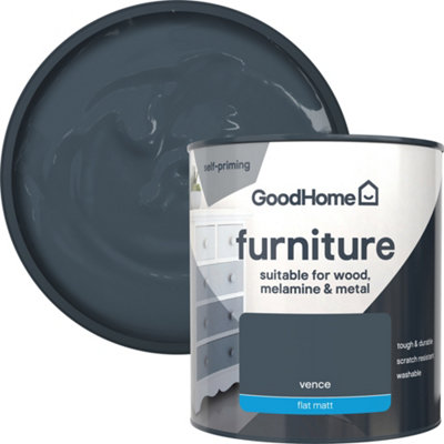 Goodhome Vence Flat Matt Furniture Paint, 500Ml