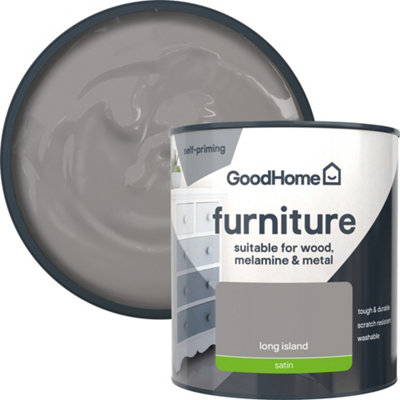 Goodhome Long Island Satin Furniture Paint, 500Ml