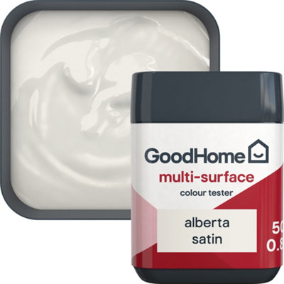 Goodhome Alberta Satin Multi-Surface Paint, 50Ml Tester Pot