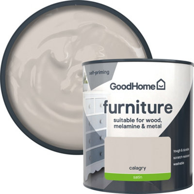 Goodhome Calgary Satin Furniture Paint, 500Ml