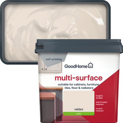 Goodhome Valdez Satin Multi-Surface Paint, 750Ml