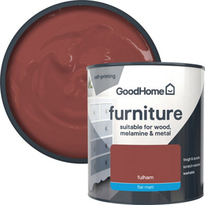 Goodhome Fulham Flat Matt Furniture Paint, 500Ml