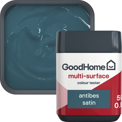Goodhome Antibes Satin Multi-Surface Paint, 50Ml Tester Pot