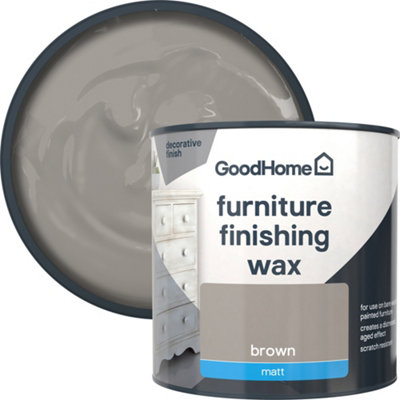 Goodhome Brown Matt Furniture Finishing Wax, 500Ml