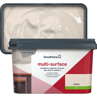 Goodhome Valdez Satin Multi-Surface Paint, 2L