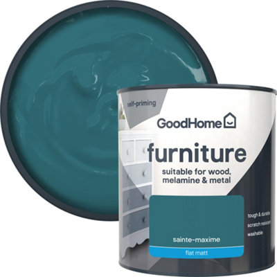 Goodhome Saint-Maxime Flat Matt Furniture Paint, 500Ml