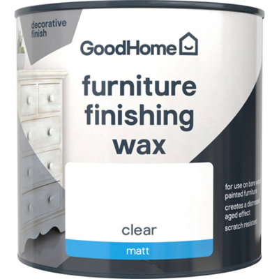 Goodhome Clear Matt Furniture Finishing Wax, 500Ml