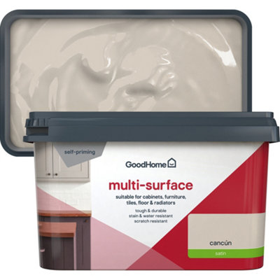 Goodhome Cancún Satin Multi-Surface Paint, 2L
