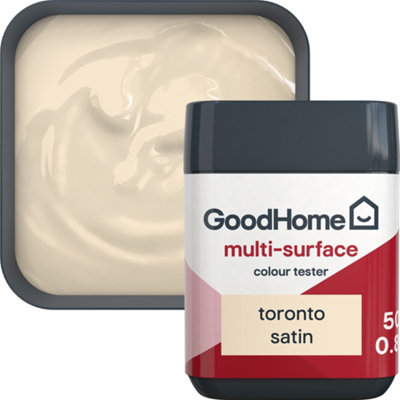 Goodhome Toronto Satin Multi-Surface Paint, 50Ml Tester Pot