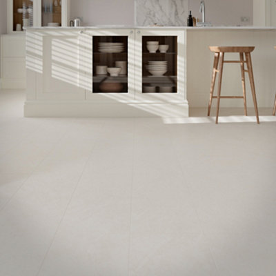Goodhome Harpenden Beige Natural Stone Effect Structured Laminate Flooring, 1.86M²
