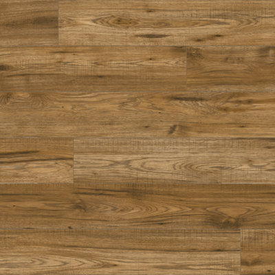 Goodhome Hickory Natural Oak Wood Effect Structured Laminate Flooring Sample