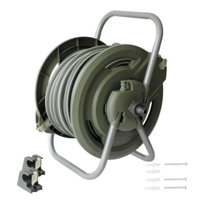 Verve Freestanding Or Wall-Mounted Manual Hose Reel Set (L)25M