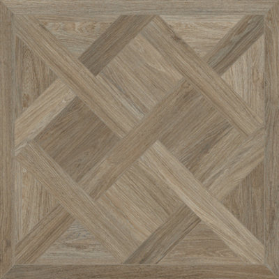 Goodhome Ottavio Natural Matt Wood Effect Porcelain Indoor Wall & Floor Tile Sample
