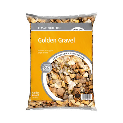 B&Q 10-20Mm Gravel, Large Bag 0.3M²