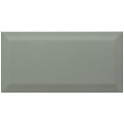 Goodhome Trentie Sage Green Gloss Textured Ceramic Indoor Wall Tile Sample