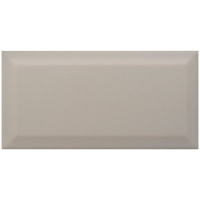 Goodhome Trentie Taupe Gloss Textured Ceramic Indoor Wall Tile Sample