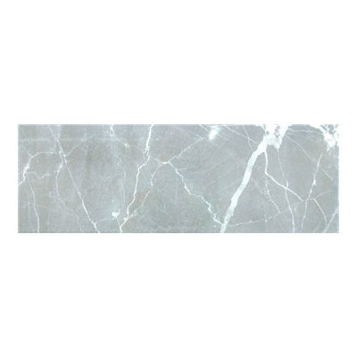 Goodhome Elegance Silver Gloss Marble Effect Ceramic Indoor Wall Tile Sample