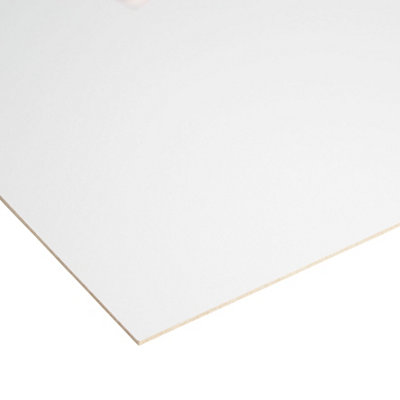 B&Q White Hardboard (L)1830Mm (W)607Mm (T)3Mm
