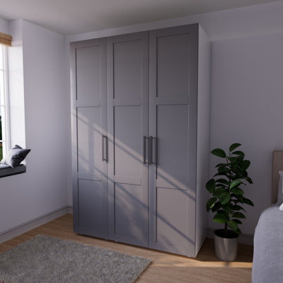 B&Q Atomia Matt Dove Grey Modular Furniture Door, (H) 2247Mm (W) 497Mm