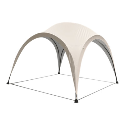 Goodhome Cuxton Moonbeam Square Gazebo Tent (H) 2.2M (W) 3M