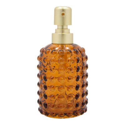 Goodhome Reyes Orange Glass Freestanding Soap Dispenser