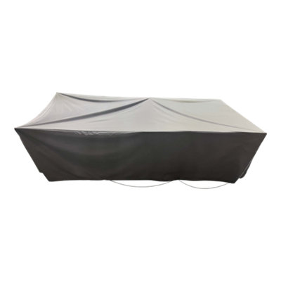 B&Q Grey Rectangular Garden Table Cover (H)75Cm (W)120Cm