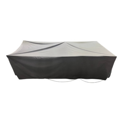 B&Q Grey Rectangular Garden Table Cover (H)75Cm (W)110Cm