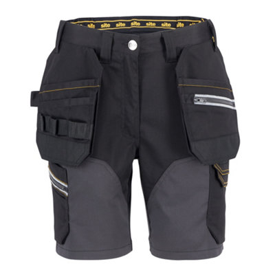 Site Kilani Black/Grey Women's Shorts W28"