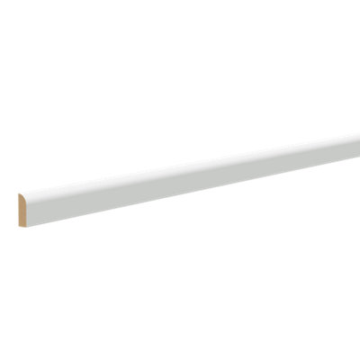 B&Q Primed White Mdf Round Half Round Architrave (L)2100Mm (W)44Mm (T)14.5Mm (Dia)46.33Mm
