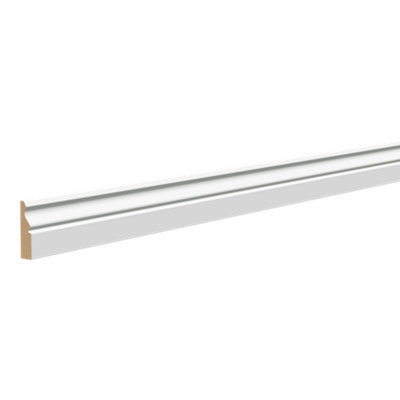 B&Q Primed White Mdf Ogee D-Shaped Architrave (L)2100Mm (W)69Mm (T)18Mm (Dia)70.61Mm