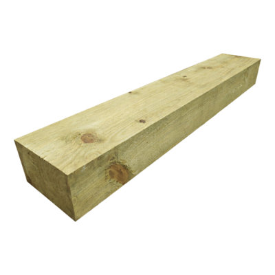Klikstrom Rough-Sawn Edge Railway Sleepers Timber Railway Sleeper (W)150Mm (L)0.9M Pack Of 1