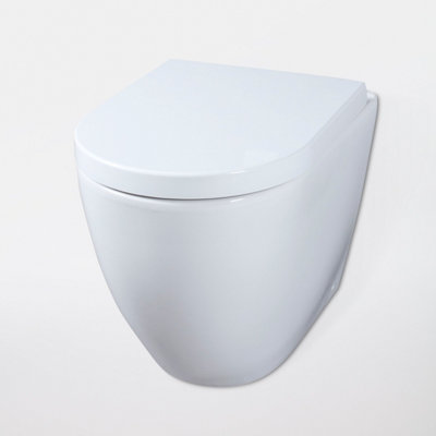 Cooke & Lewis Helena White Back To Wall Toilet With Soft Close Seat & Concealed Cistern