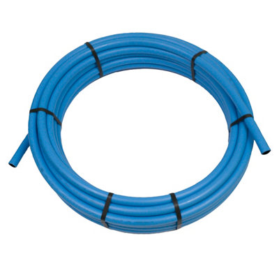 Pipelife Blue Polyethylene (Pe) Push-Fit Barrier Pipe (L)25M (Dia)20Mm