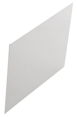 Cooke & Lewis Hadley White End Bath Panel (H)51Cm (W)75Cm