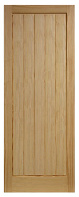 Fortia Unglazed Cottage Clear Pine Veneer Internal Timber Door, (H)1981Mm (W)762Mm (T)35Mm