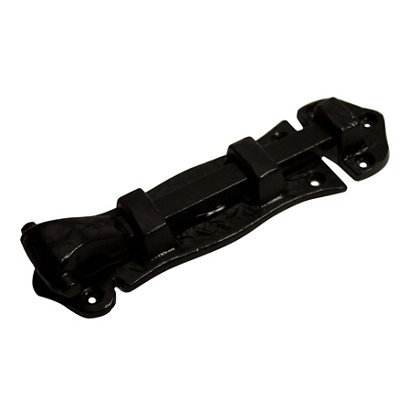 Blooma Black Iron Door Bolt (L)127Mm (W)38Mm
