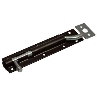 Blooma Black Steel Necked Door Bolt (L)152Mm (W)40Mm